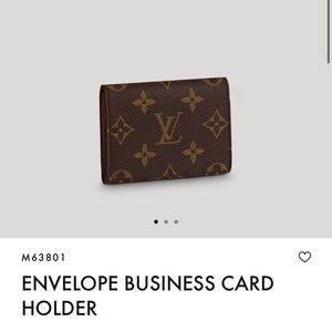 Louis Vuitton Envelope Style Business Card Holder